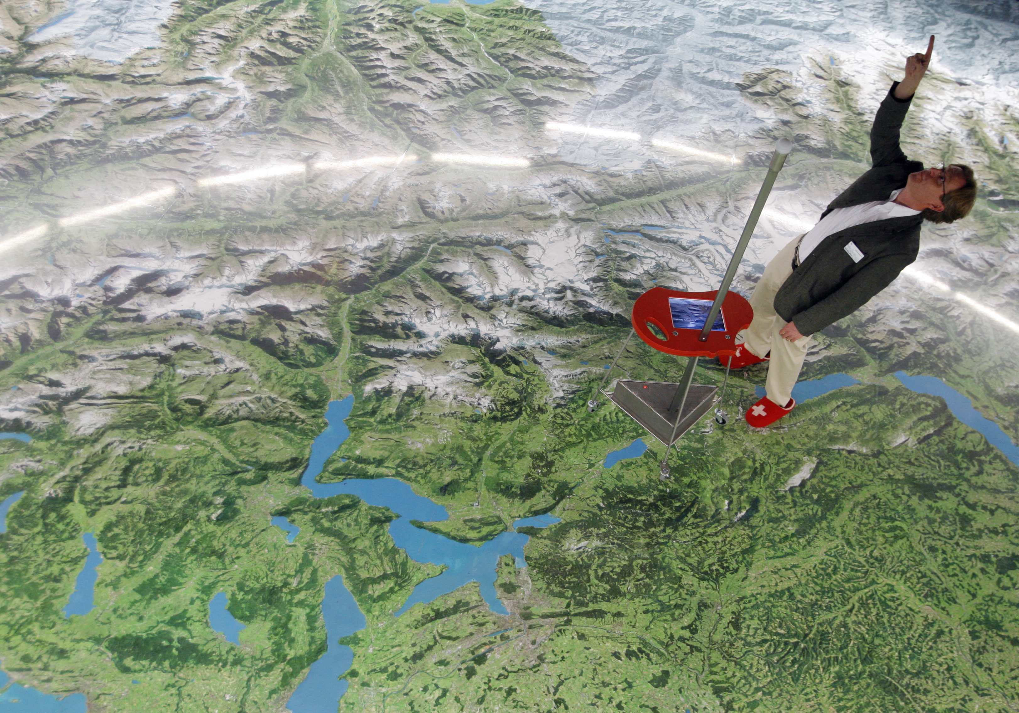 La suisse vue du ciel. "Photopress/Photographe"