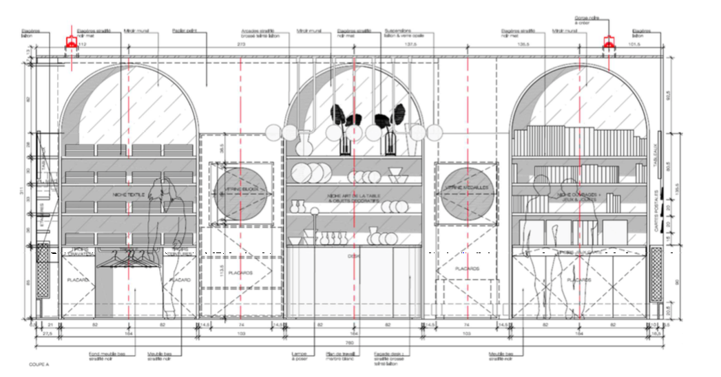 Les arcades interieures