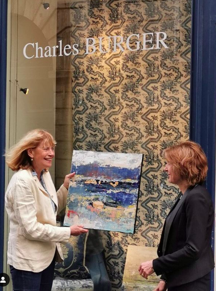 Devant l'editeur Burger avec Sigrid M