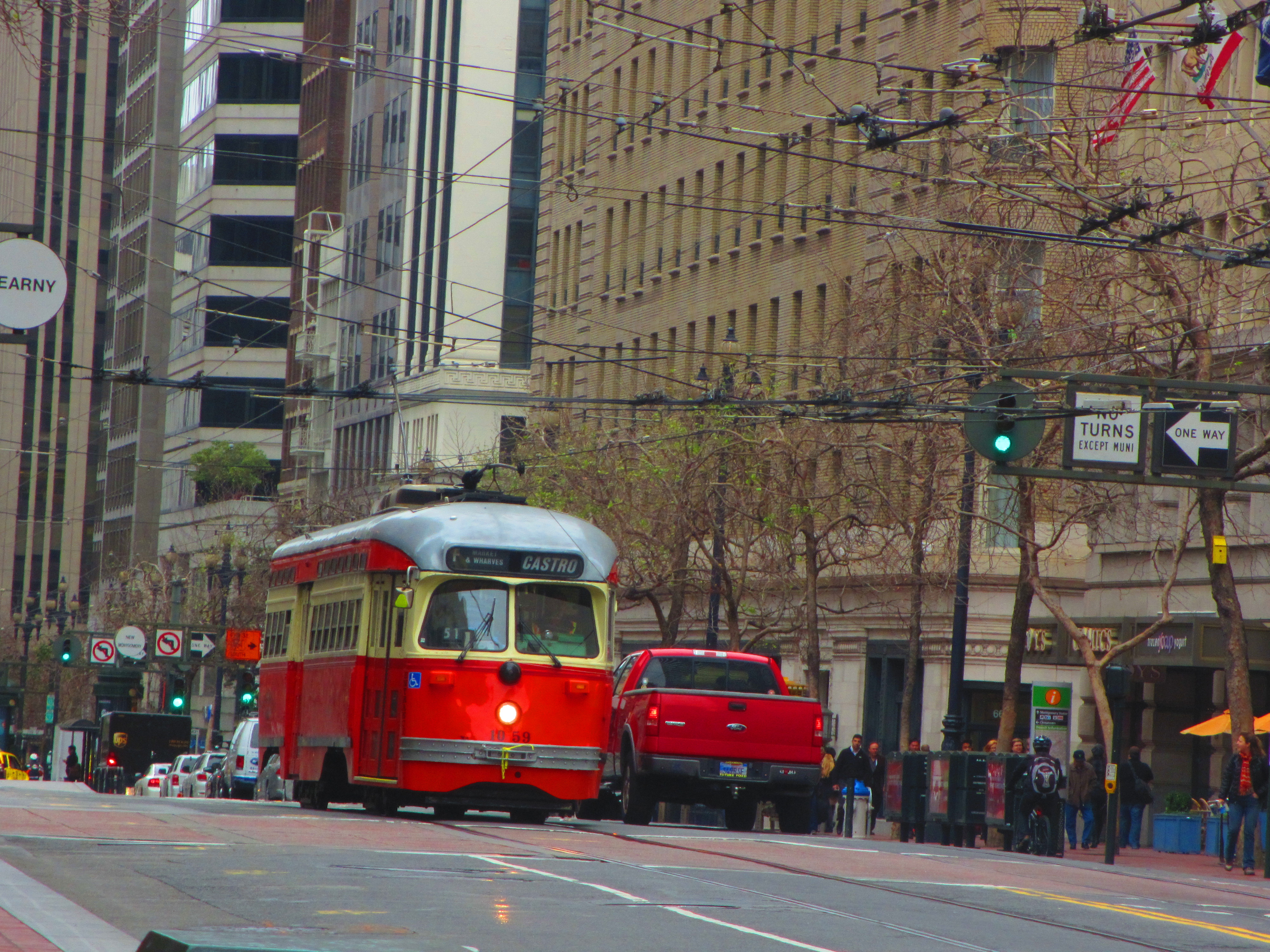Tram et trafic USA