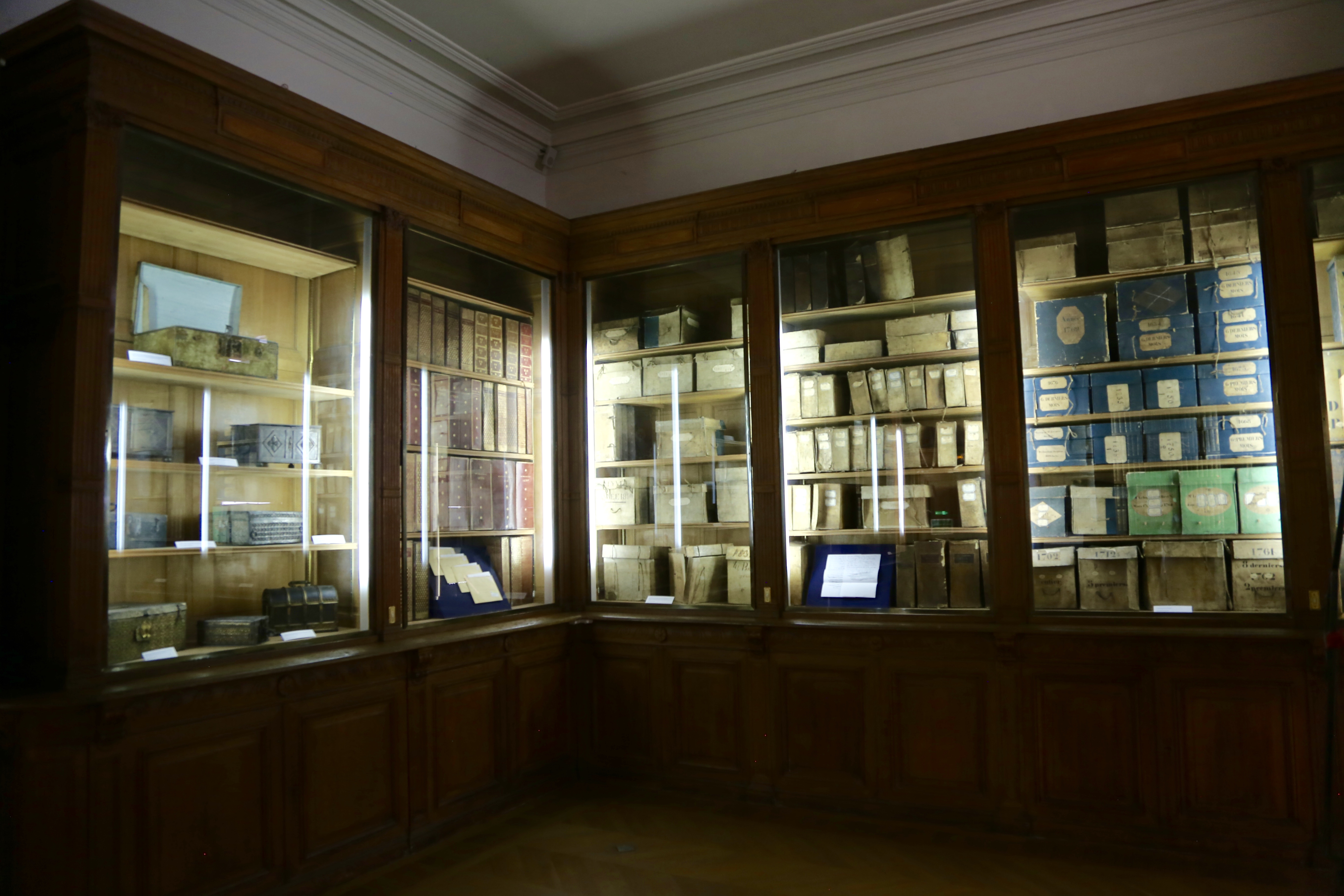 Vitrines des archives