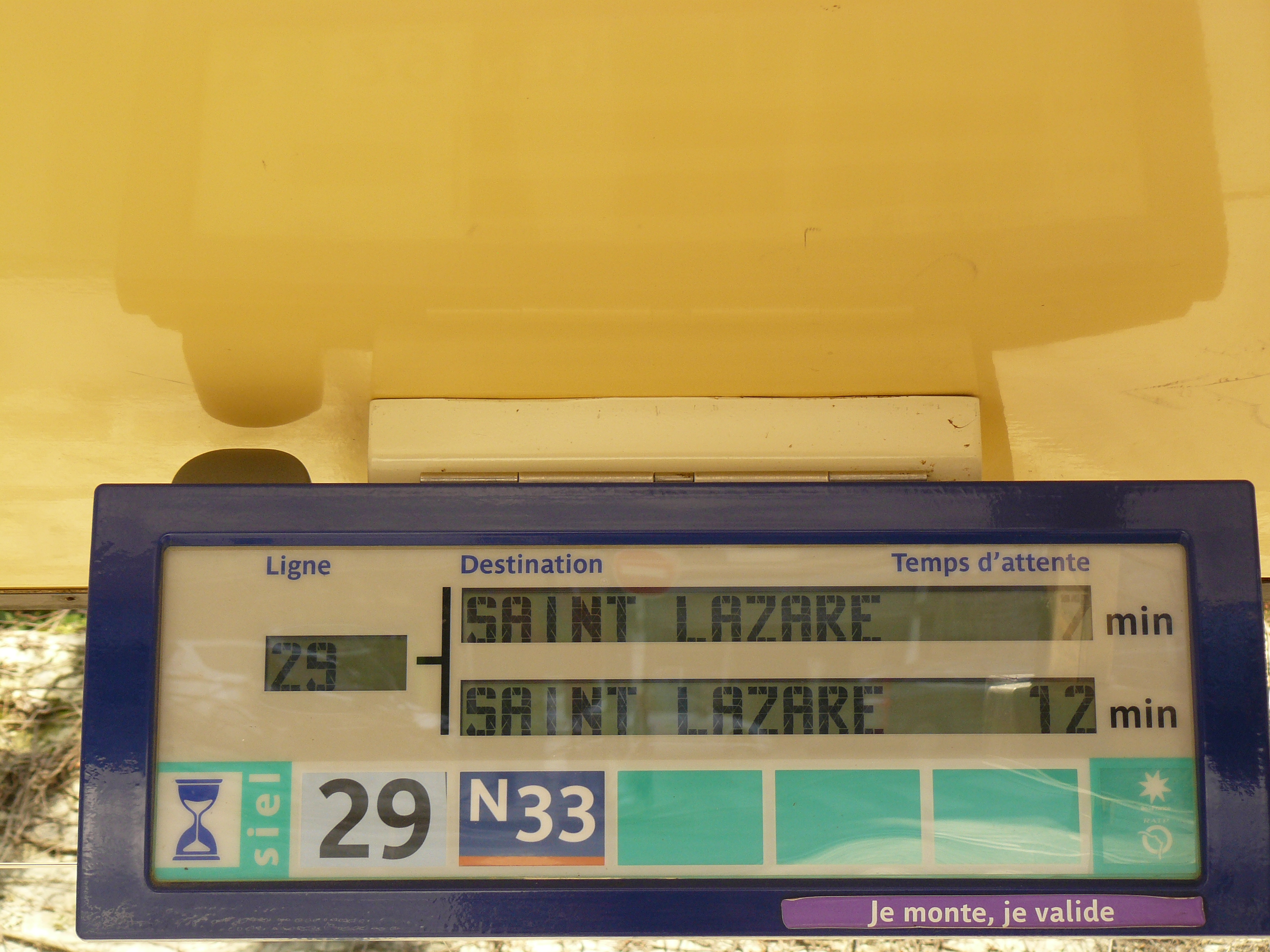 A quelle heure le prochain?