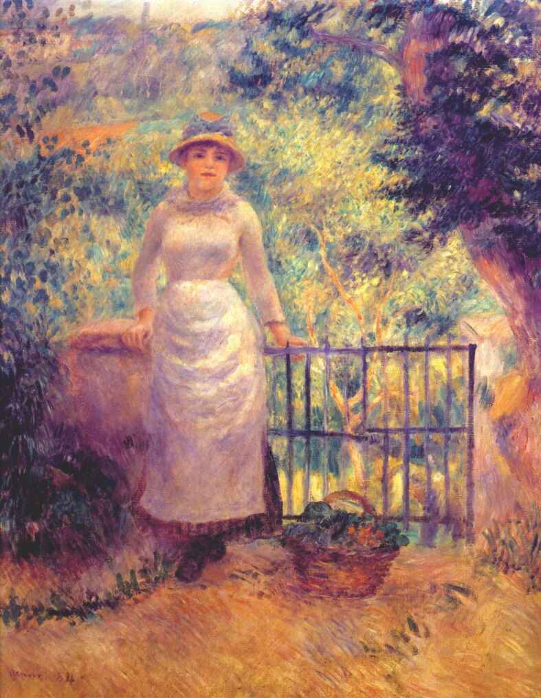 Aline à la grille
