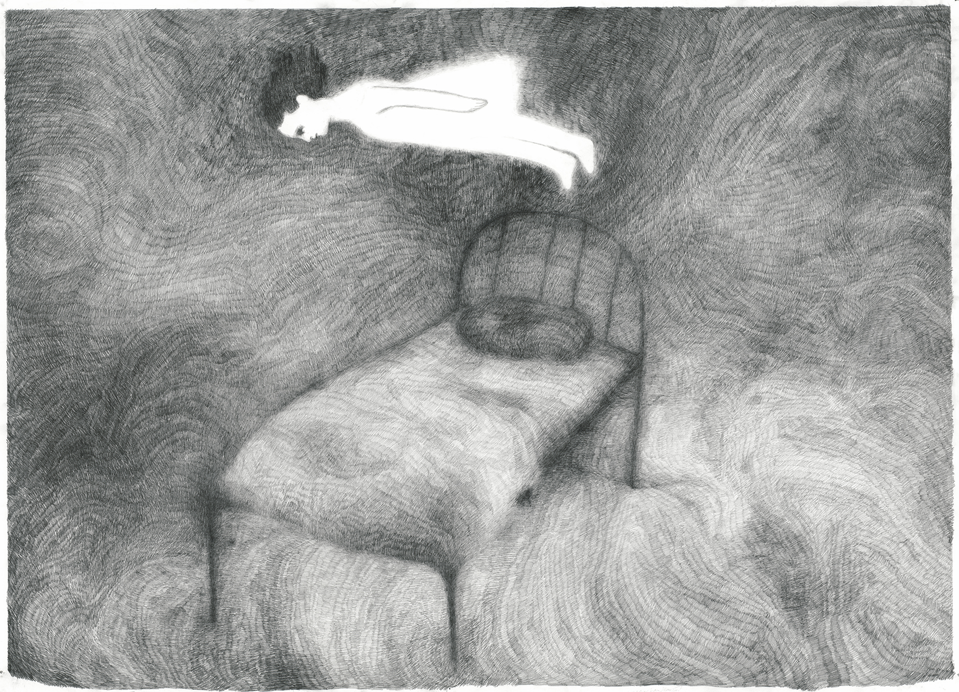 Un Rêve crayon sur papier 75X105 cm